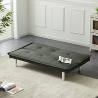 Futon kauč na razvlačenje, aukfa Modern PU kožni kauč na razvlačenje, 2-in - dnevni boravak Sleeper kauč