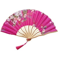 Kineski stil ručni ventilator bambuo papir sa sklopivim ventilatorima Vjenčani dekor + višebojni