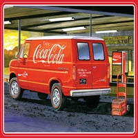 AMT veština model kompleta Ford dostavni kombi sa sandukom i prodajnim mašinama Coca-Cola po modelu skale