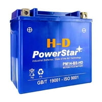 Powerstar 12V 14Ah teška baterija PM14-BS-HD za Honda 500cc 2006- TR ATV