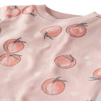 Mala planeta Carter-ove djevojke i dječjih djevojaka Snug Fit organski kratki rukav pidžama, 2pc, mjeseci-5t