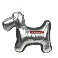 Hasbro monopol pas jak pas škripa plišani igračka psa ,, srebrna