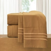 Elegantni komforni posteljini Twin Twin XL Bronzani teksturni navojnik Poliester