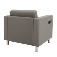 Office Star Products Atlantic stolica sa jednom stanicom za punjenje u Gavotte Grey