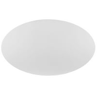 Modway Lippa 78 Ovalni drveni stol za blagovanje u bijeloj boji