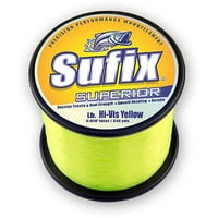 SUFI 644- Superior monofilament linije lb Yards HI-VIS Yellow lb