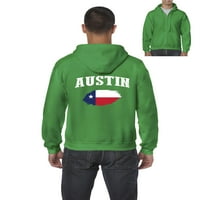 Muška dukserica pulover sa punim patentnim zatvaračem - Austin