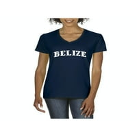 Ženska majica V-izrez kratki rukav-Belize