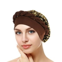 Kapa za glavu od Hemo raka Etno boemska unaprijed vezana upletena pletenica za kosu zamotana Turban pokrivala