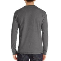 Majice dugih rukava za muškarce muške duge rukave snažni mišići osnovne čvrste čiste boje bluza Tee Shirt