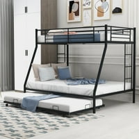 Dvostruki krevet na sprat, Aukfa okvir kreveta na sprat sa dvostranim merdevinama, ograda pune dužine,