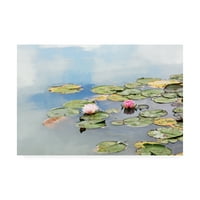 Zaštitni znak likovne umjetnosti' Monets Garden lily Pads ' platnena Umjetnost Brooke T. Ryan
